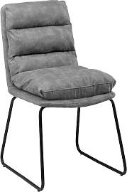 Stuhl Kona Grau Mikrofaser Gepolstert