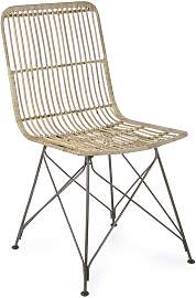 Stuhl Lucila Kubu, Kabu-Geflecht und Metall,