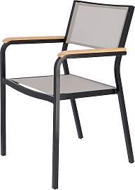 Stuhl Lux aus Aluminium, modern und wetterfest,