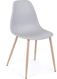 Stuhl Mandy 4er-Set, Kunststoff und Metall,