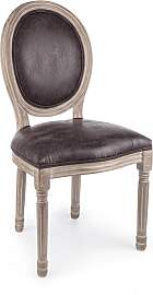 Stuhl Mathilde aus Birkenholz und Kunstleder,