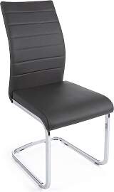 Stuhl Mayra 4er-Set, Kunstleder und Metall,