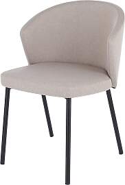 Stuhl Mila mit Stoffbezug, modernes Design, Beige, 