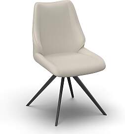 Stuhl Milana Hellgrau Webstoff Drehbar Gepolstert