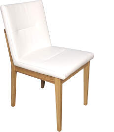 Stuhl mit Polstersitz und Polsterrücken Buche