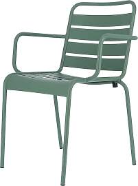 Stuhl Mya Metal aus Aluminium, Retro Chic für