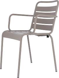 Stuhl Mya Metal aus Aluminium, Retro Chic für