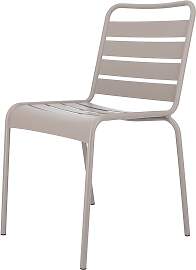 Stuhl Mya Metal aus Aluminium, Retro Chic, taupe,