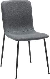 Stuhl Nele Grau Leinenoptik Gepolstert