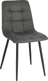 Stuhl Nino in Grau Mikrofaser