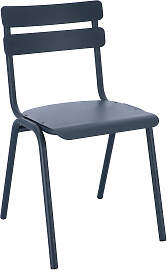 Stuhl One aus Aluminium, Retro Chic, stapelbar,