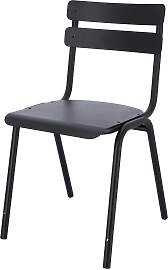 Stuhl One aus Aluminium, stapelbar, Retro Chic,