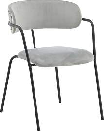 Stuhl-Set Arrow 2er-Set ca. 58x79 cm Samt Grau