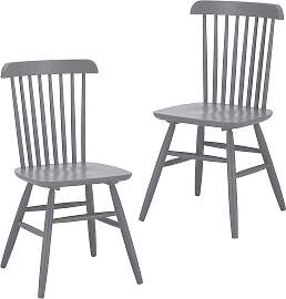 Stuhl-Set Pedro Grau lackiert Buche massiv