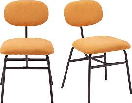 Stuhl-Set Pino Orange Mikrofaser