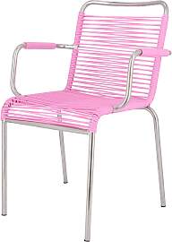 Stuhl Spaghetti aus Aluminium, Retro Chic mit