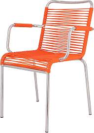 Stuhl Spaghetti aus Aluminium, Retro Chic