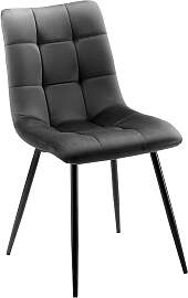 Stuhl Suri Grau Samt Gepolstert