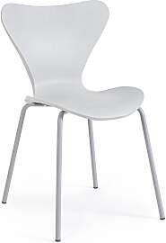 Stuhl Tessa 4er-Set aus Kunststoff und Metall,