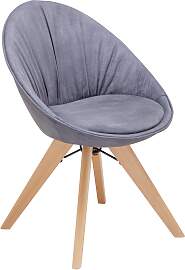 Stuhl Valera Dunkelgrau Mikrofaser Drehbar