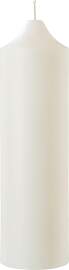 Stumpenkerze Organic in Weiß