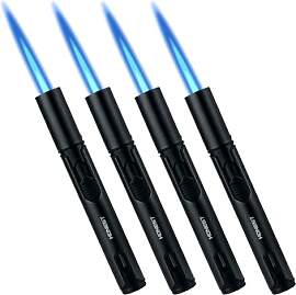 Sturmfeuerzeug, 4 Stück Stabfeuerzeug Gas