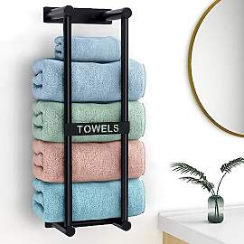 STWWO Handtuchregal Badezimmer Wand Handtuchhalter 
