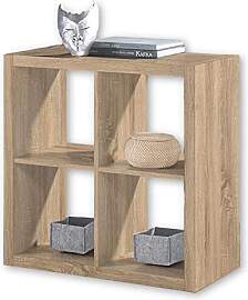 STYLE Modernes Würfelregal Eiche Sonoma Optik,