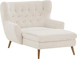Stylife Xxl-Sessel, Beige, Eiche, massiv, Uni,