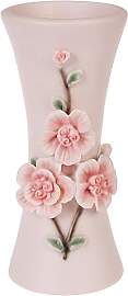 Suanti Blumen Vase, Rosa Vase mit DREI geprägten