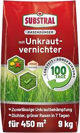 SUBSTRAL Rasendünger mit Unkrautvernichter, 9kg
