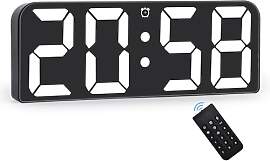 Sukeen Digitaler Wanduhr-Wecker mit Fernbedienung, 