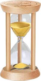 SuLiao Sanduhr Glas Timer, Sanduhr 1 Minuten Holz, 