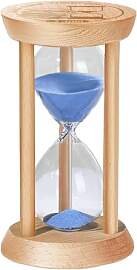 SuLiao Sanduhr Glas Timer, Sanduhr 2 Minuten Holz, 