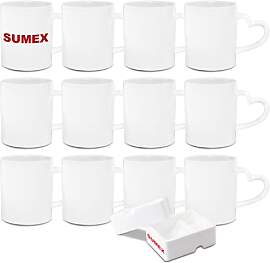 Sumex 325ml 12er-Set Sublimation Tassen