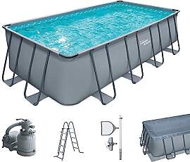 Summer Waves Frame Pool Komplettset | Rechteckig