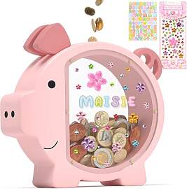Summidate Holzsparschwein für Kinder,