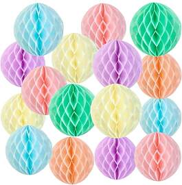SUNBEAUTY 16 Stück 20 cm Seidenpapier Honeycomb