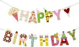 SUNBEAUTY Happy Birthday Girlande,