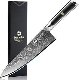 Sunnecko Damastmesser 20cm Kochmesser