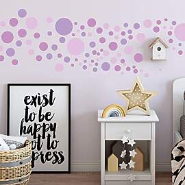 Sunnywall® 130 bunte Wandtattoo Kreise als