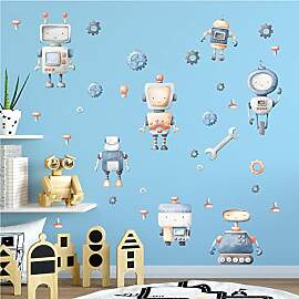 Sunnywall Spielzeug Roboter Robots Wandsticker -
