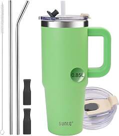 SUNTQ 850ml/30oz Tumbler mit Griff, Doppelwandige