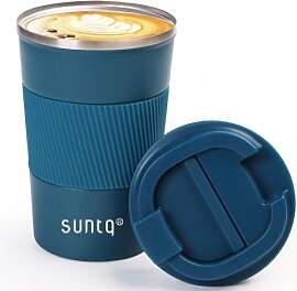 SUNTQ Kaffeebecher to go Thermo aus Edelstahl -