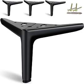 SunVFaFa Möbelfüße Schwarz 12 cm, Metallfüße