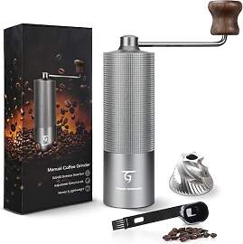 SUNYA Kaffeemühle Manuell mit Kaffeerezeptbuch -