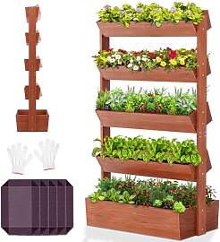 SUNYRISY Holz Hochbeet Vertikalbeet Premium