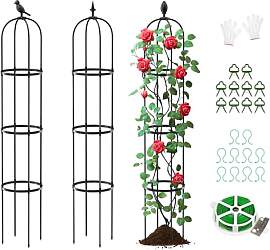 SUNYRISY Rankhilfe Garten Obelisk 3er Set, 184cm