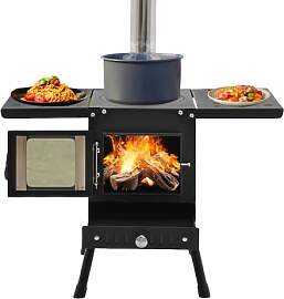 SUONTY Tragbarer Holzofen Zeltofen, Klappbarer