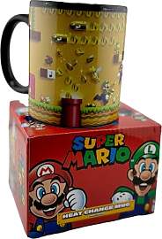 Super Mario Tasse mit Thermoeffekt/Farbwechsel in